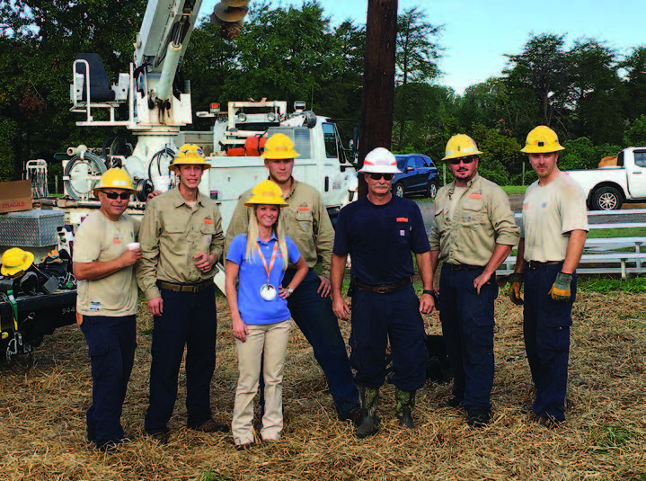Danville electric crew at a community outreach event